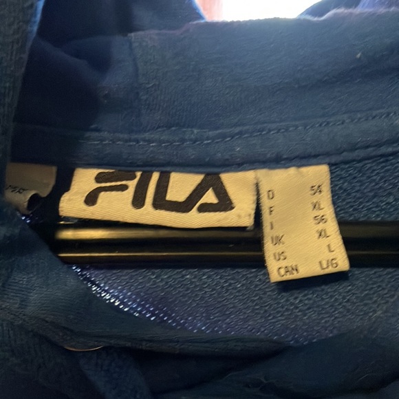 Royal blue Fila hoodie size large - Picture 2 of 2